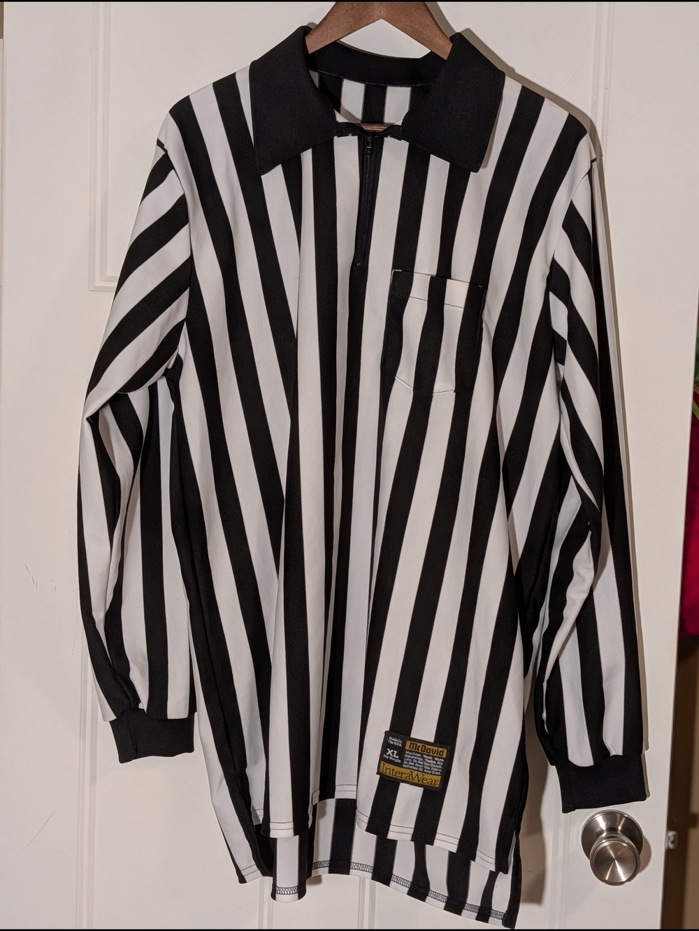 McDavid InteraWear Vintage Referee Jersey. USA. Umpire. Football. Halloween. XL.